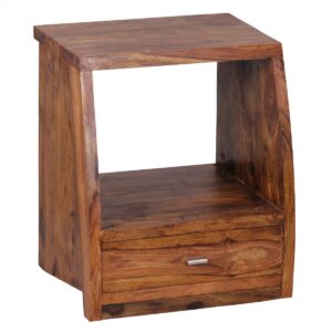 Nachtkastje MUMBAI sheeshamhout 53 cm hoog - WL1.517