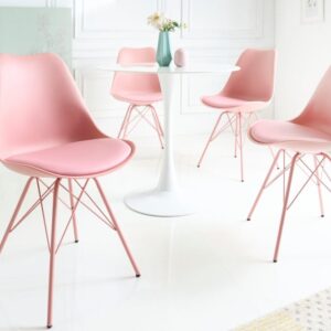 Retro stoel SCANDINAVIA MEESTERSTUK roze - 42040