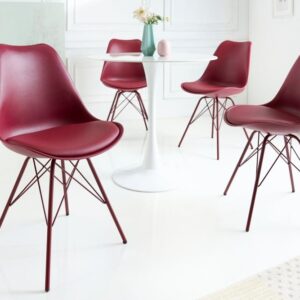 Retro stoel SCANDINAVIA MEESTERSTUK rood - 42039