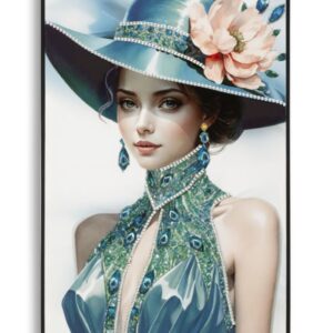 SCHILDERIJ OP DOEK GELAKT PAM MET LIJST -B- CM 62X4X92 - 032606000B