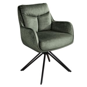 Swivel chair PROMETHEUS draaibaar 180° met armleuningen groen - 48761