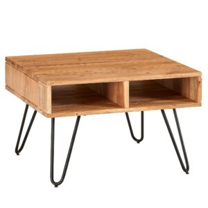 Salontafel acacia bruin 60x40x60 cm - WL6.367