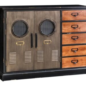 Dressoir NAUTILUS 105cm grenenhout vintage bruin - 48164