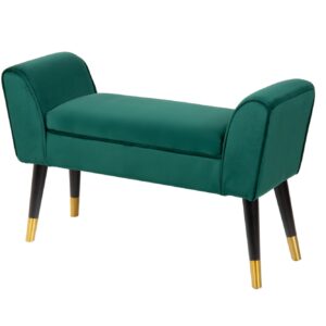 Zitbank SCARLETT 90cm fluweel smaragdgroen - 40406