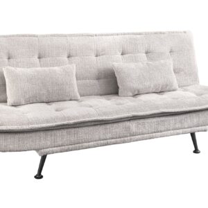 Slaapbank JAZZ 195 cm, 3-zits, chenille stof, champagnebeige - 47527