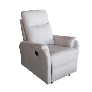 Cinema fauteuil HOLLYWOOD elektrisch verstelbaar gestructureerde stof beige - 47601