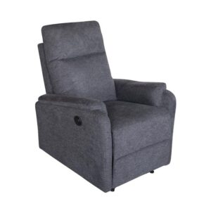 Elektrisch verstelbare fauteuil HOLLYWOOD in grijze structuurstof - 47600