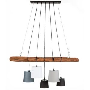 Hanglamp LEVELS 115cm drijfhout zonder lampenkappen - 40693