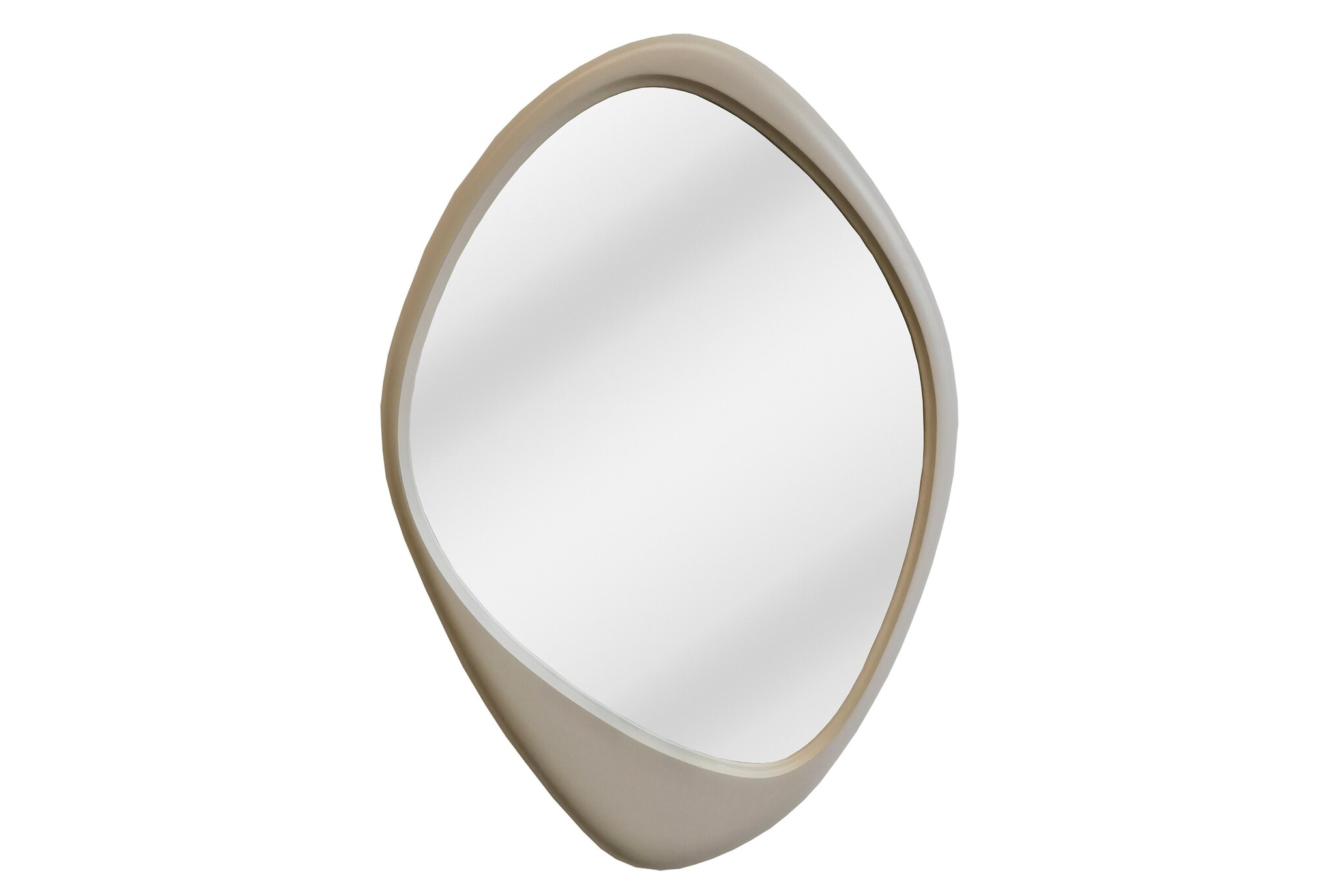 Wandspiegel ORGANIC 90cm grijsbeige - 48129