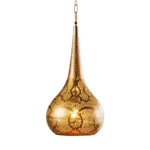 Hanglamp ORIENT LIVING 50 cm ijzer met gouden decoratie - 44897