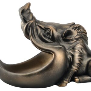 Decoratief beeldje WARTHOG 30 cm brons met opbergvak - 48017