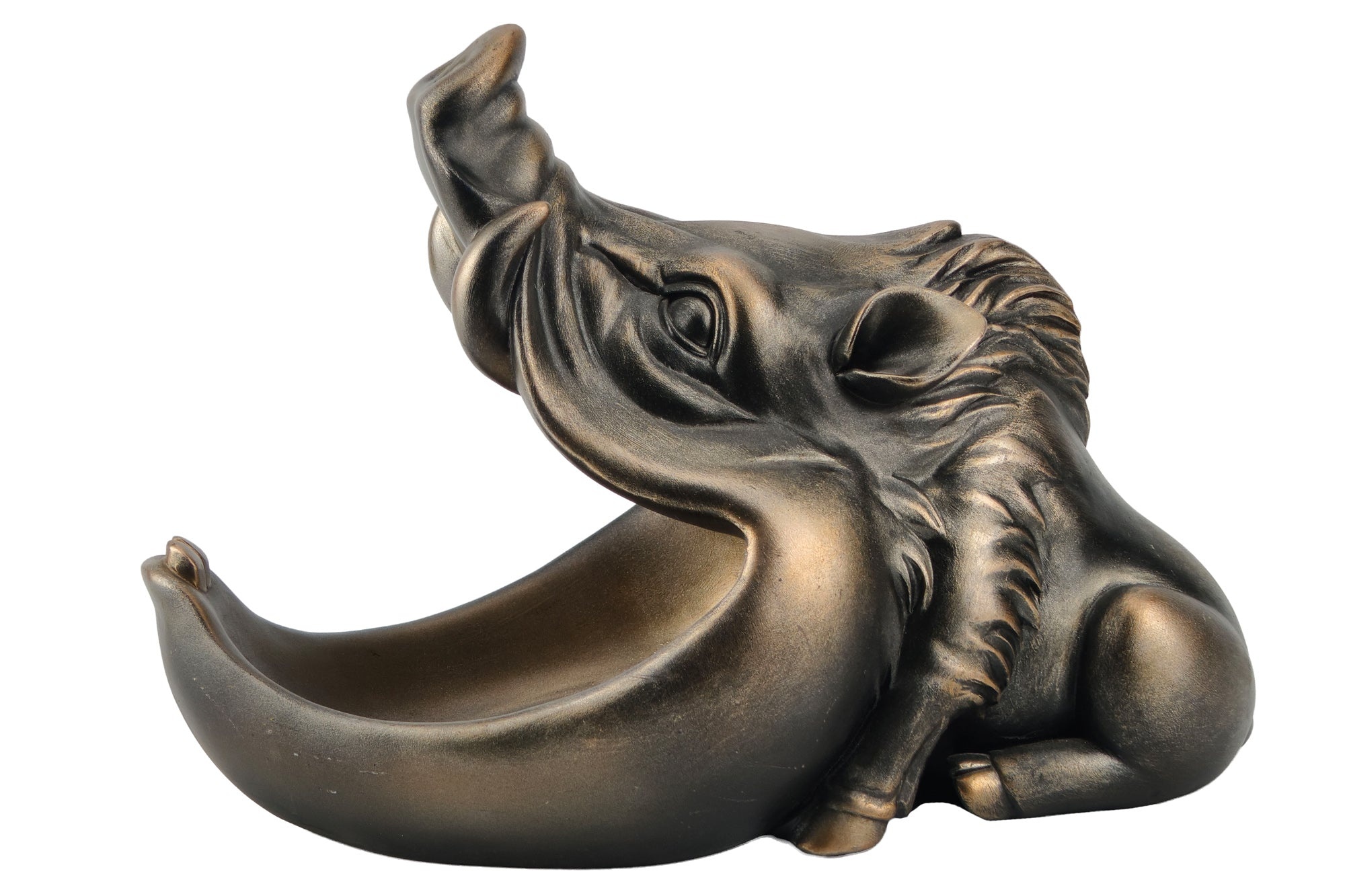 Decoratief beeldje WARTHOG 30 cm brons met opbergvak - 48017