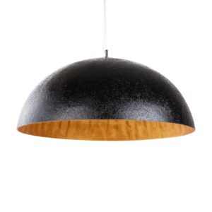 Hanglamp GLOW 70cm van glasvezel, zwart goud - 10719