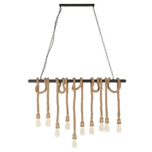 Hanglamp SEVEN SEAS II 120cm voor 10 lampen abaca - 39315