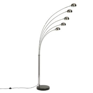 Vloerlamp met vijf lichtpunten, 200 cm, chroom - 7365