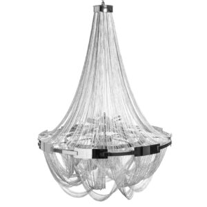 Kroonluchter ROYAL 70 cm aluminium zilver - 39096
