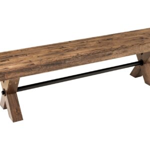 Bank GOLIATH 180 cm, grenenhout, naturel zwart - 46562