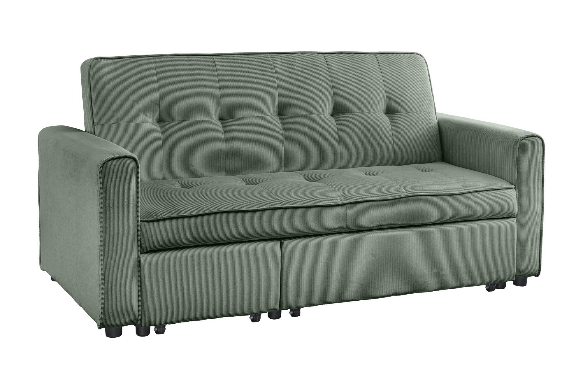 Slaapbank SMART 180 cm 2-zits, snoergroen - 47593