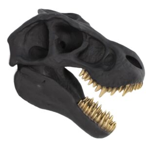 Wanddecoratie sculptuur T-REX 40 cm zwart - 48059