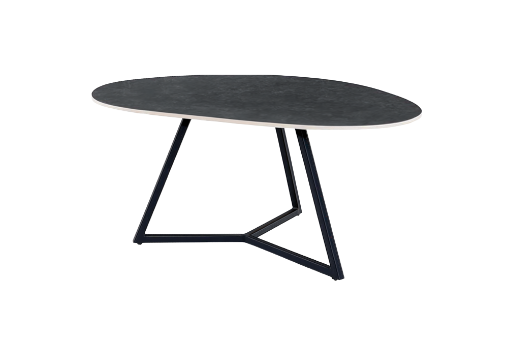 Salontafel MARVELOUS 70cm keramiek grijs - 46872