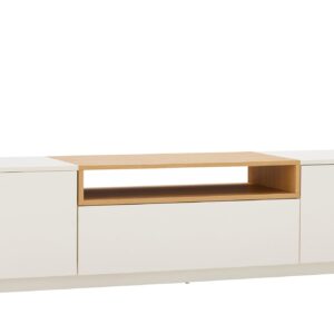 TV-bord LOFT 160cm wit naturel - 47810