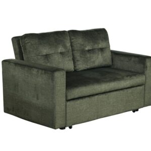 Slaapbank SMART 140cm 2-zits fluweel groen - 46621
