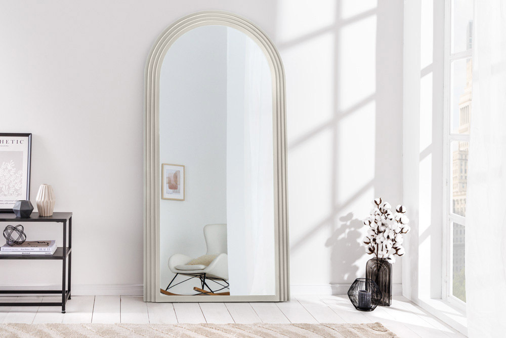 Design Wandspiegel ART DECO 160cm wit - 45940