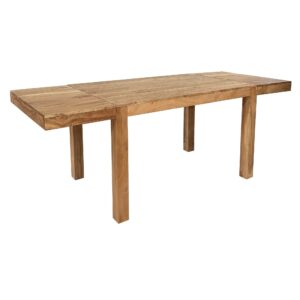 Eettafel 160 - 240 cm Acacia Massief Hout Tijdloos - Uitschuifbare Keukentafel 10 Personen - Grote Rechthoekige Eenvoudige Eettafel - Houten Eettafel Handgemaakt - WL7.838