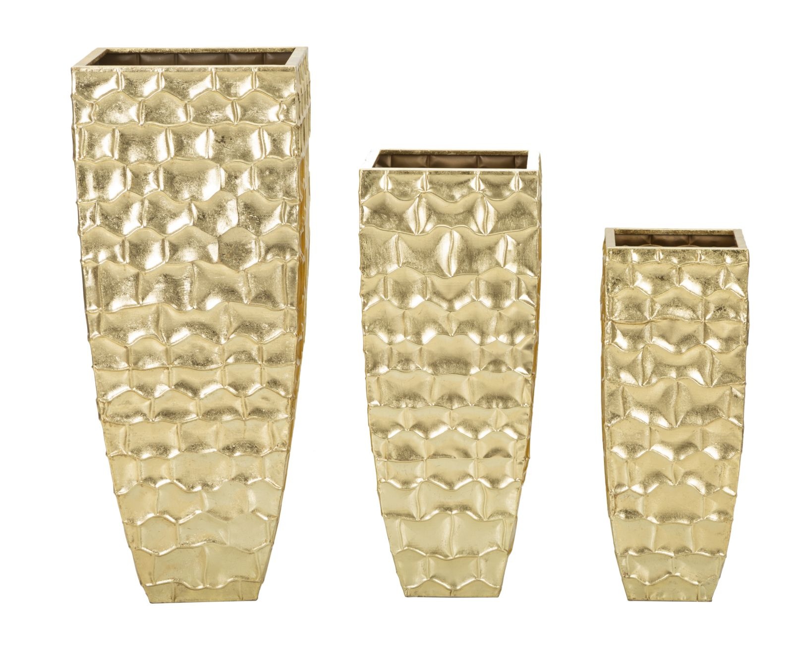 VAASHOUDER GLODY SET 3 STUKS CM 38X38X94-30,5X30,5X76-
23x23x63 - 421090000