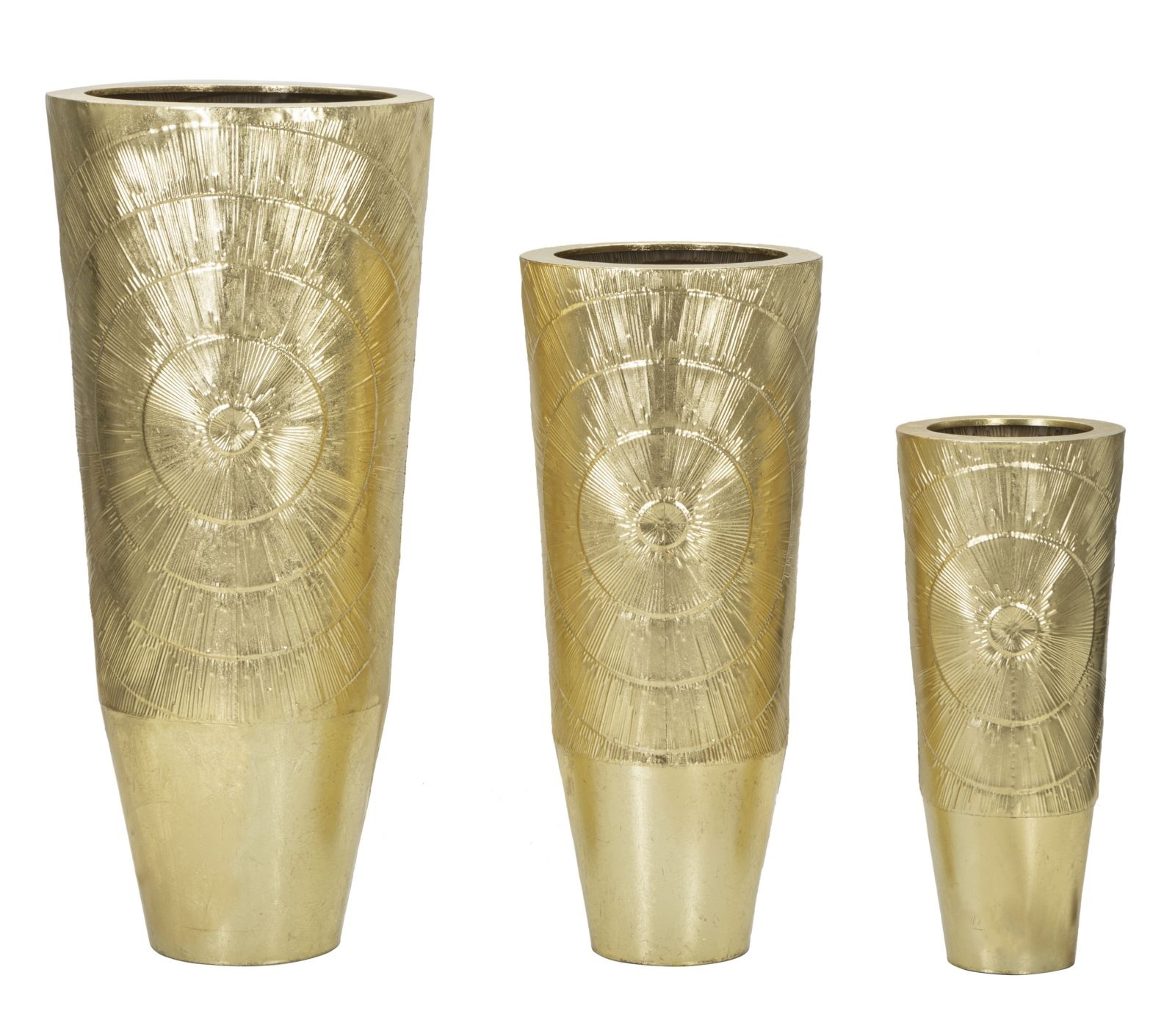 VAASHOUDER GOLDELY SET 3 STUKS CM Ø 50,8X114,9-40X92,7-29,8X70,5 - 421080000