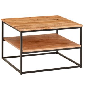 Salontafel acacia met opberging 60x41x60 cm - WL6.363