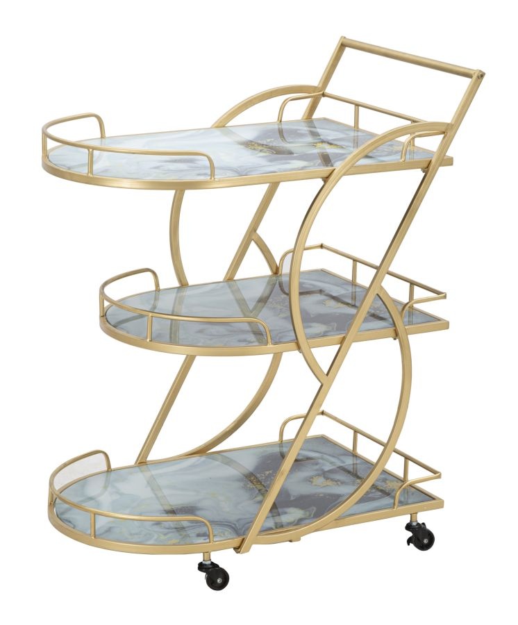 TROLLEY MARMER GLAS MIX CM71X45,5X84,5 - 1425180000