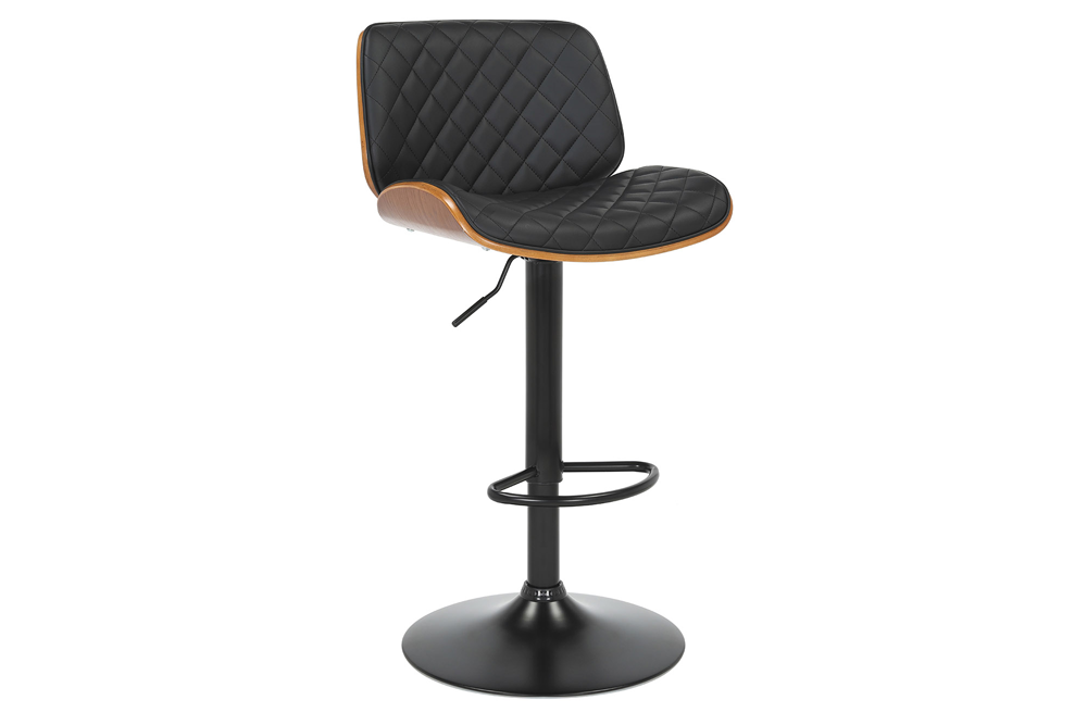 Barkruk CHICAGO 360° 89-111cm essenfineer kunstleer zwart bruin - 48797