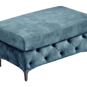 Kruk MODERN BAROCK 95cm fluweel petrol - 48648
