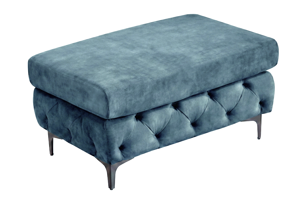 Kruk MODERN BAROCK 95cm fluweel petrol - 48648