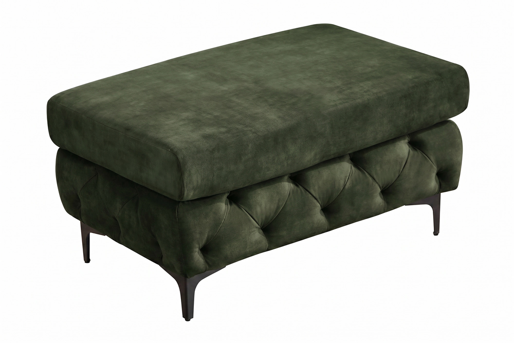 Kruk MODERN BAROCK 95cm fluweel donkergroen - 48518