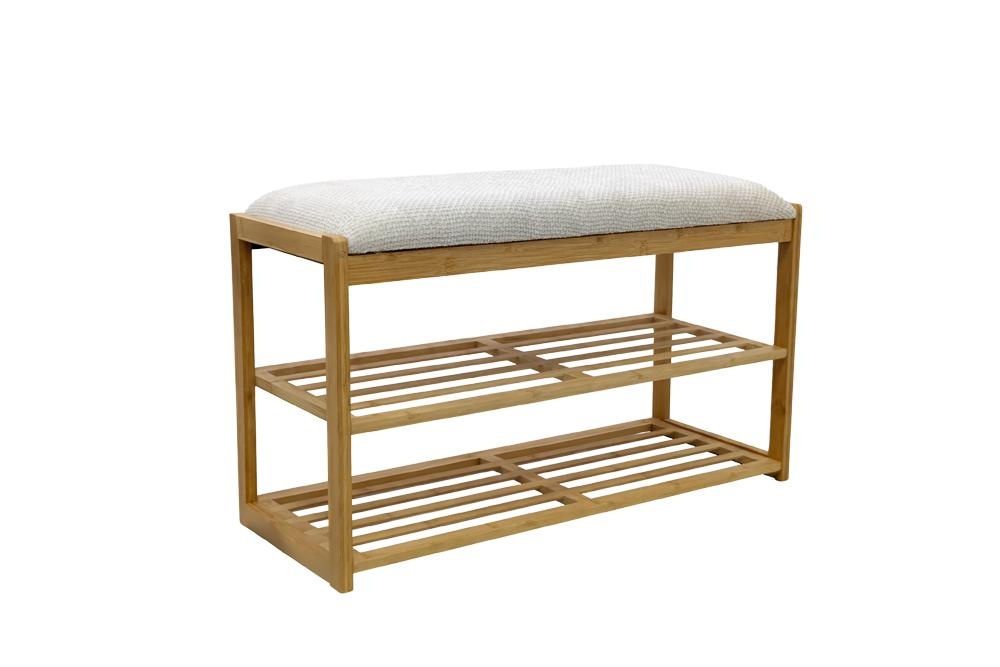 Schoenenrek ZEN-BO 80cm bamboe naturel beige - 48178