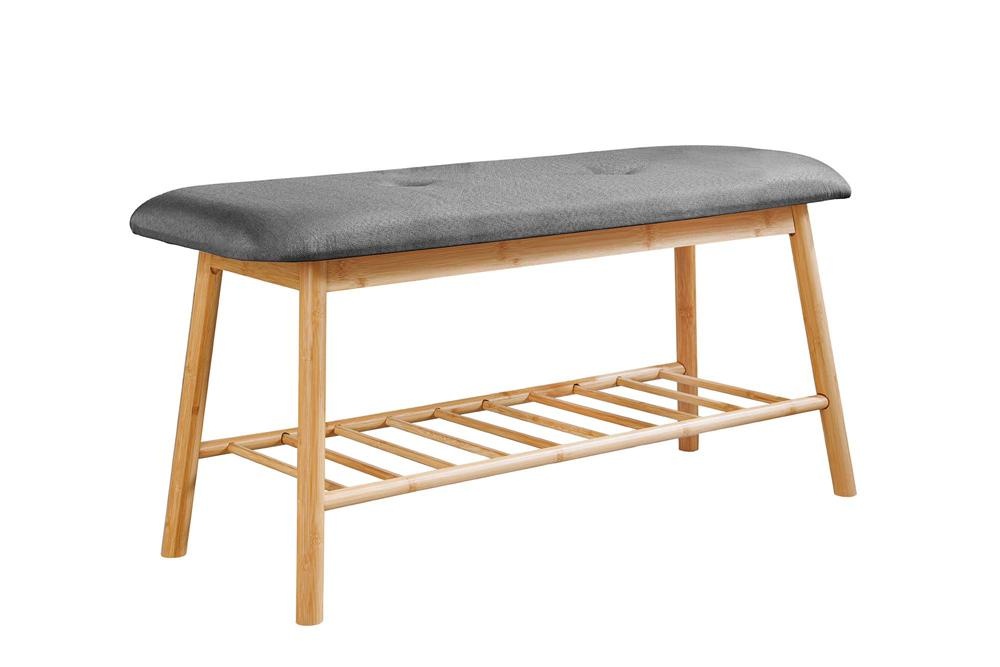 Schoenenkast ZEN-BO 90cm bamboe natuurlijk grijs - 48175