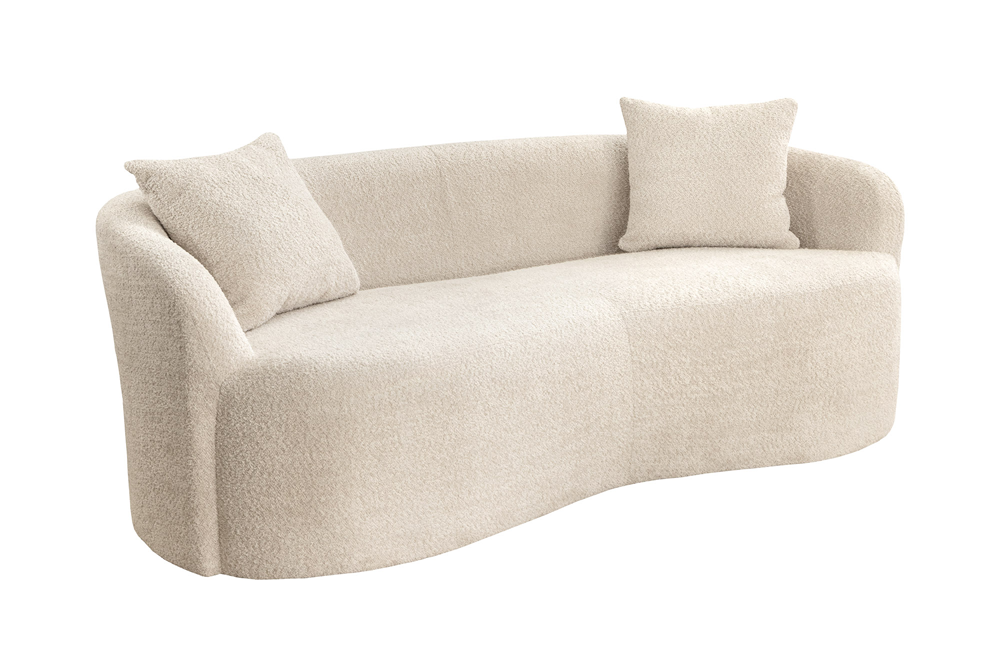 Sofa ELEMENTAL 180cm 2-zits bouclé champagne beige - 48106