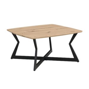 Salontafel zwart vierkant 75x75 cm - WL7.638