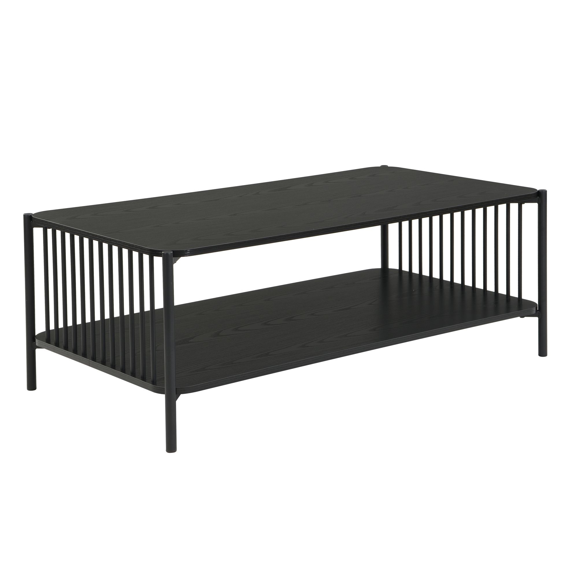 Salontafel zwart eikenlook 110x60 cm - WL7.637