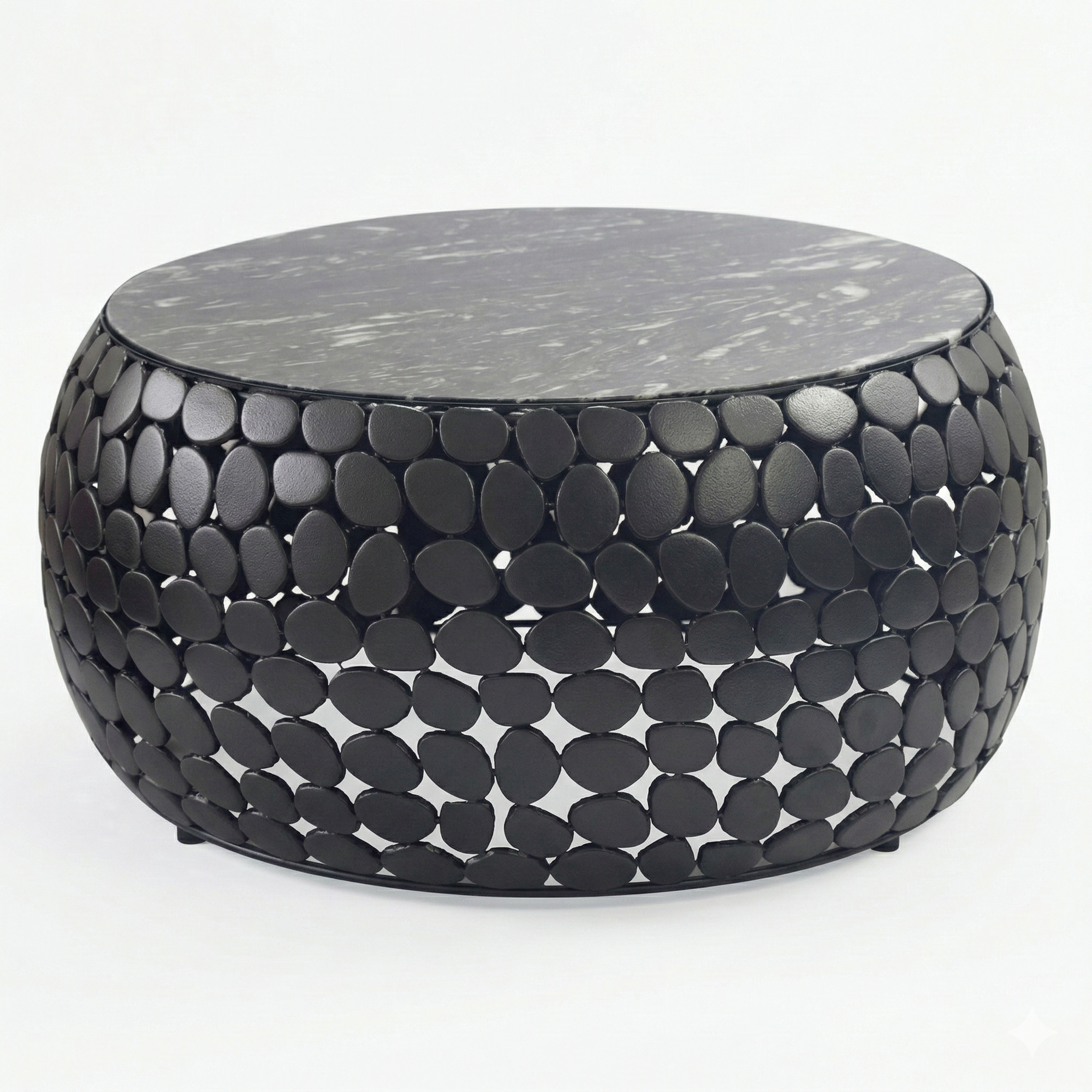 Salontafel zwart marmer 65x65 cm - WL7.358