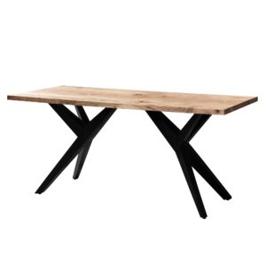 Bureau acaciahout metaal 200x100 cm - WL7.236