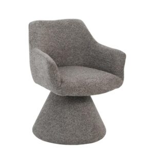 Draaibare stoel AMBIENTO 180° met automatische terugkeer en armleuningen bruin - 70015