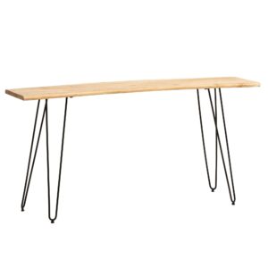 Bureau zwart acaciahout 150 cm breed - WL7.162