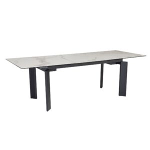 Eettafel wit glaskeramiek 180 cm breed - WL7.151