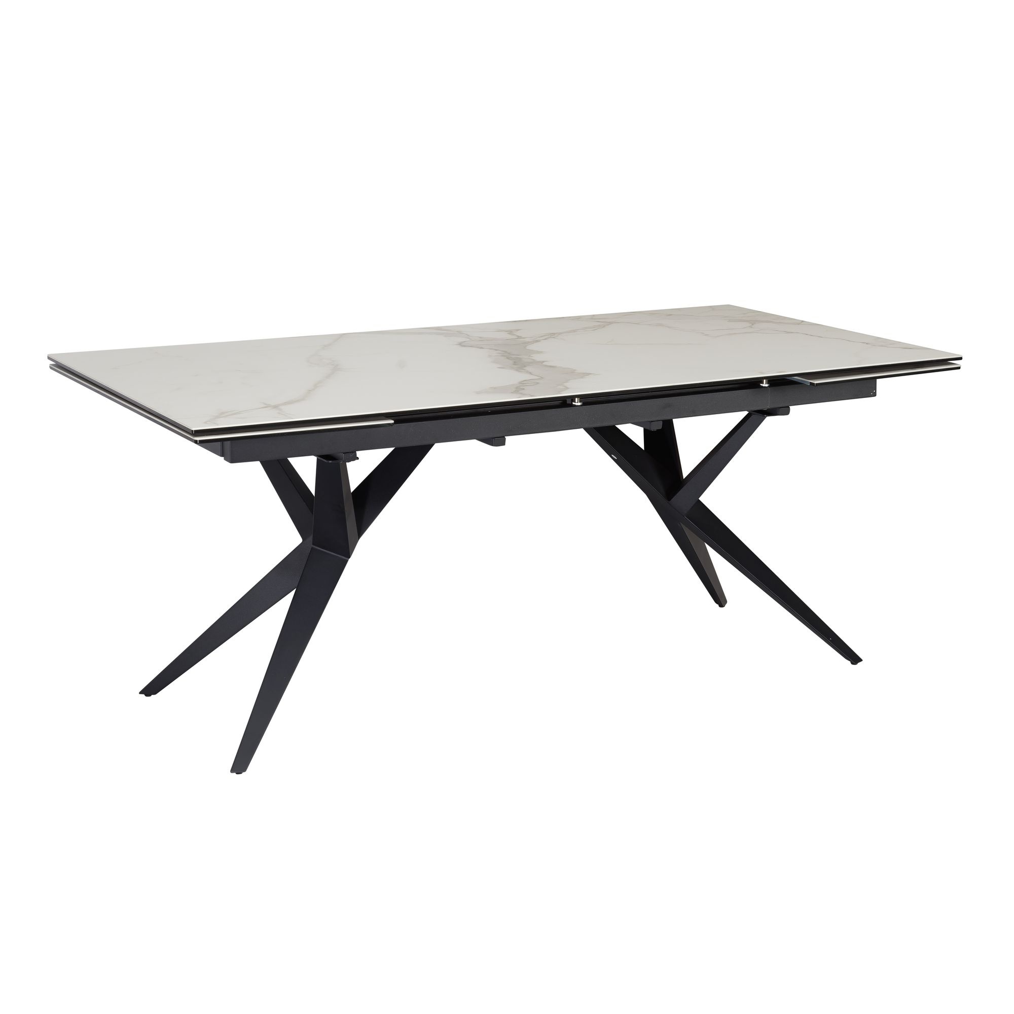 Eettafel wit keramiek uitschuifbaar 180 cm - WL7.145