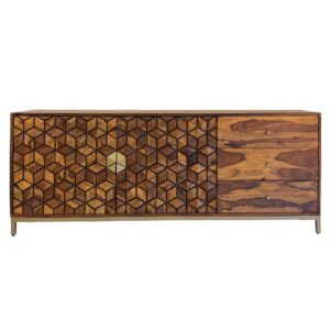 Dressoir sheeshamhout 180 cm breed goud - WL7.040