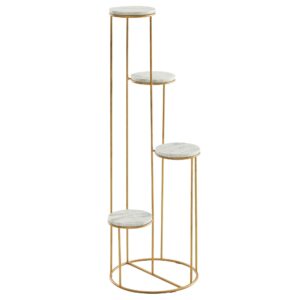 Open kast wit marmer 108 cm hoog - WL6.678