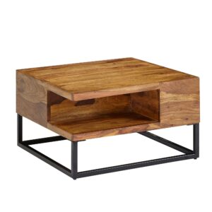 Salontafel bruin sheeshamhout 60 cm - WL6.535